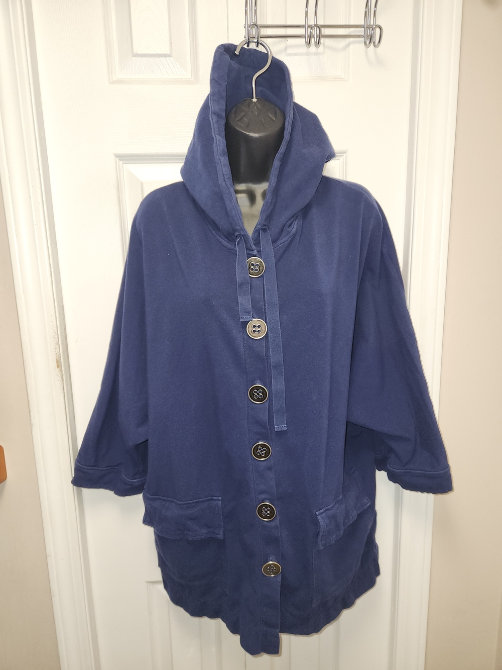 🍉Button-Front Hooded Jacket